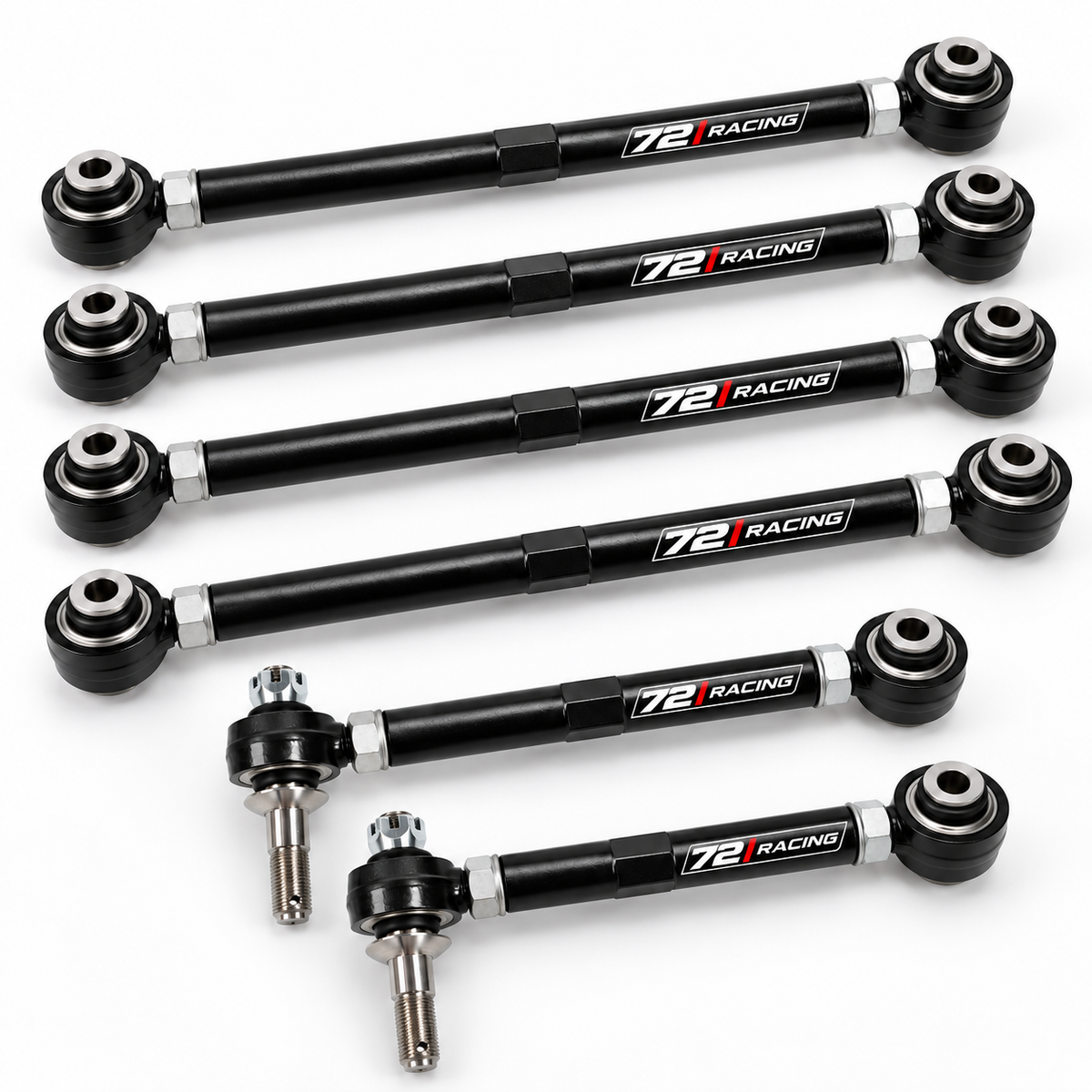 72Racing BMW F8X and G8X adjustable rear control arm suspension kit