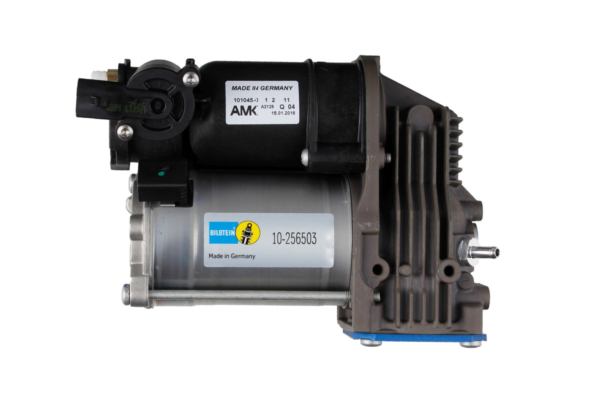 Bilstein B1 air suspension compressor for BMW 5 Series Touring E61, compact vehicle air suspension component.