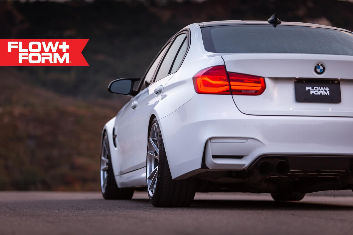 HRE PERFORMANCE WHEELS FF04 alloy wheels with multi-spoke design, shown in a close-up view on a vehicle.