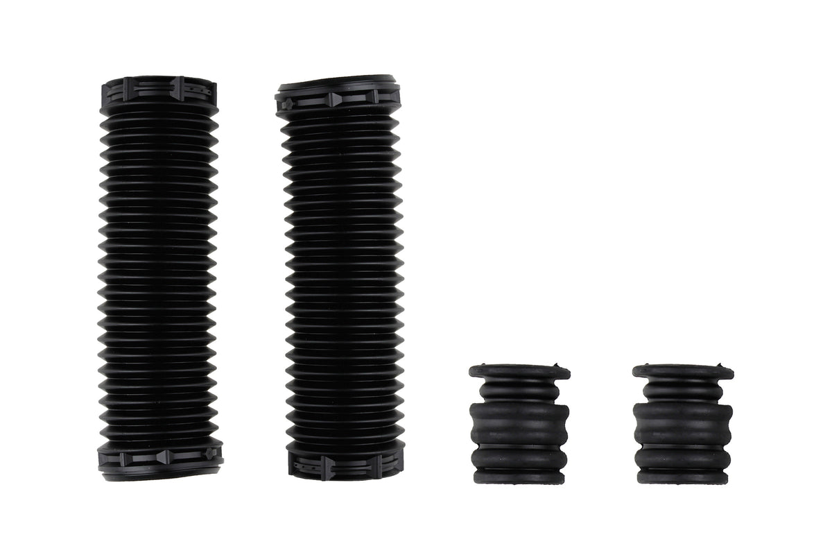 Bilstein B1 front bump stops and dust covers for Volkswagen Transporter T5 and T6, Multivan T5, showing assembled components.