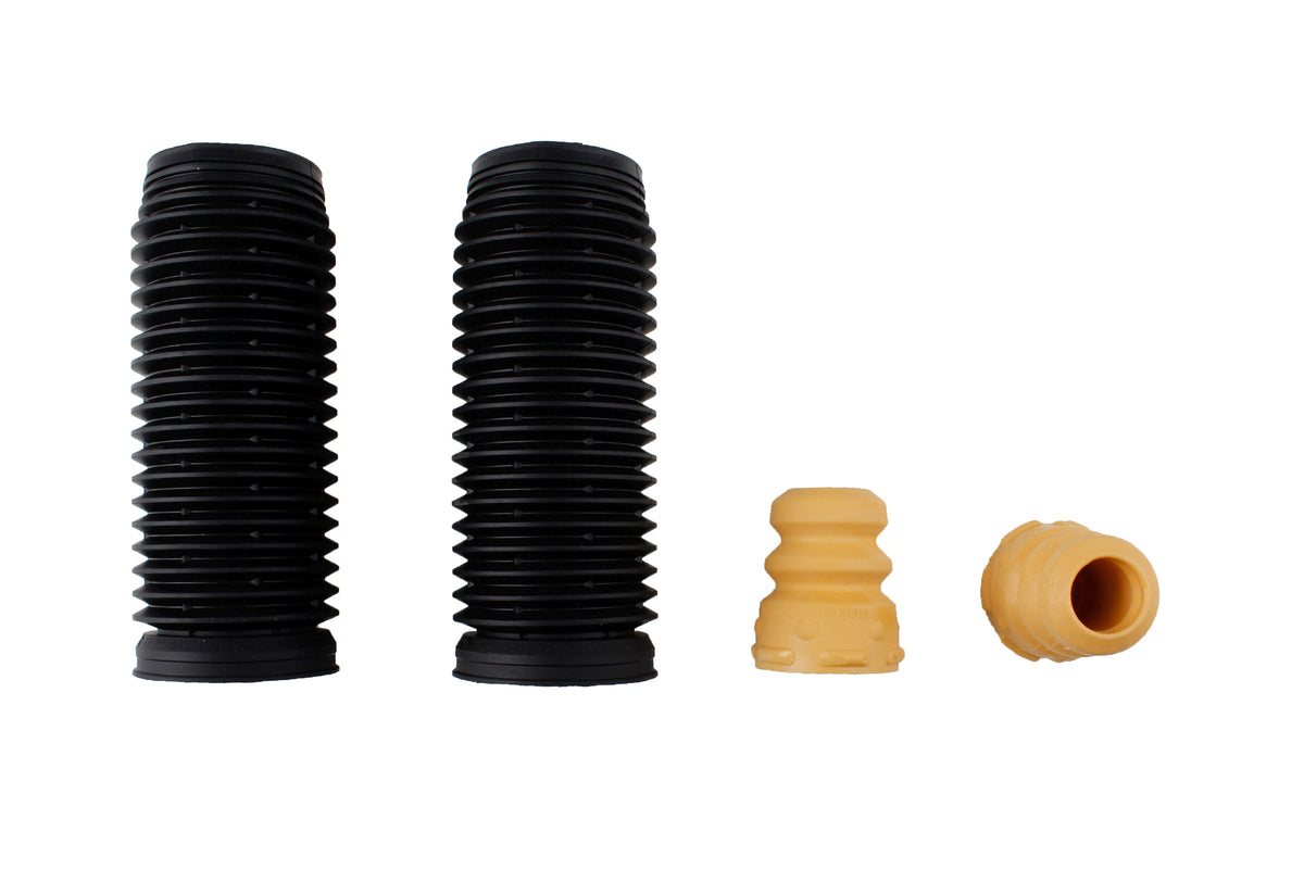 Bilstein B1 front bump stops and dust covers for Audi A3, Skoda Octavia, VW Eos, and Golf V, part number 11-270287.