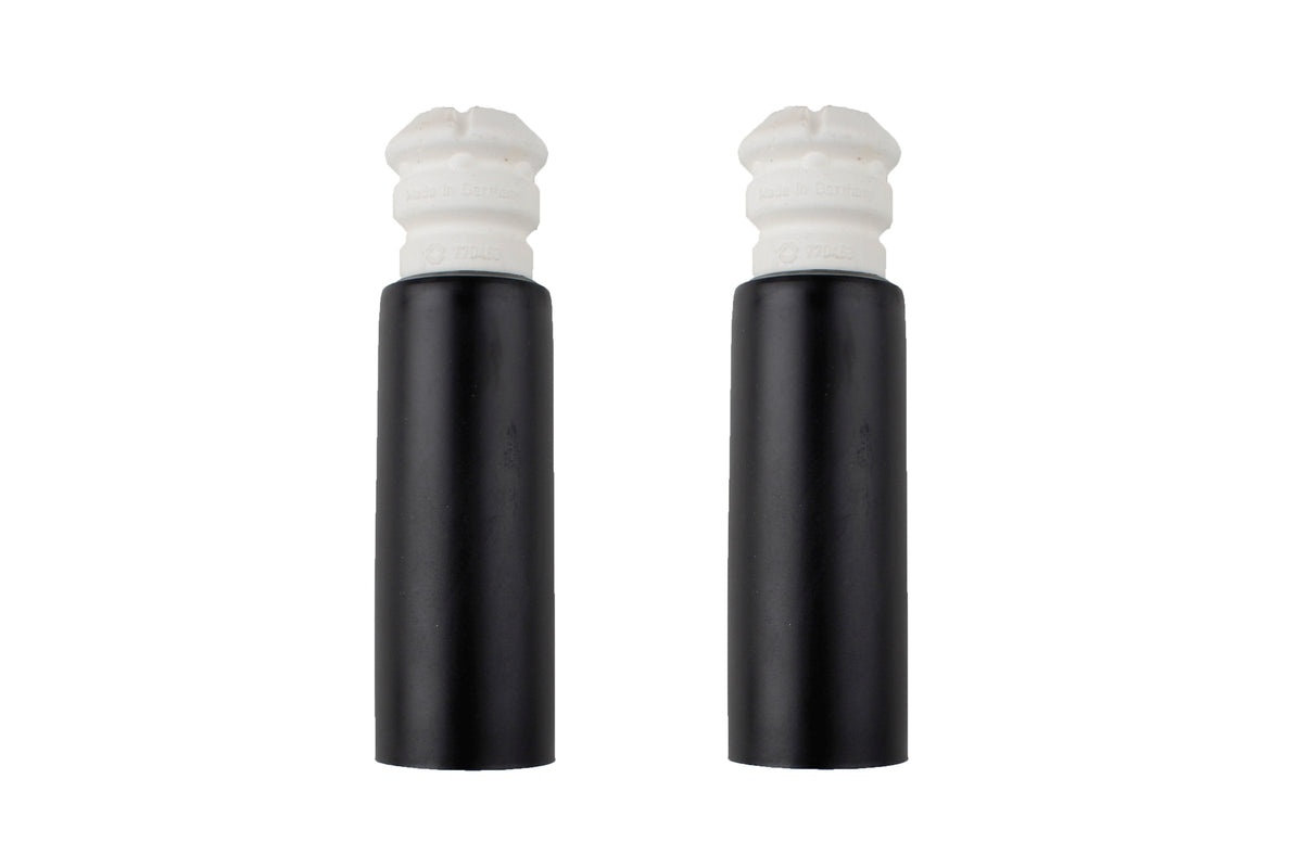 Bilstein B1 rear bump stops and dust covers for BMW Z4 E85 and E86 models, part number 11-305804, visible on vehicle suspension.