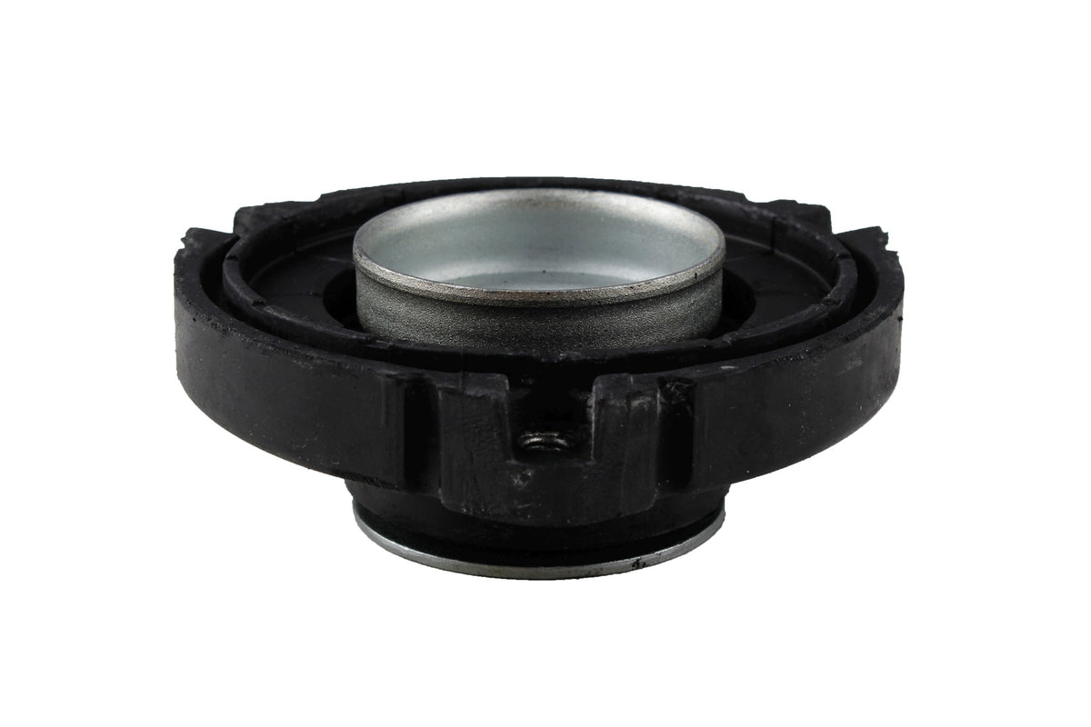 Bilstein B1 front suspension top mount for Volkswagen Polo, model 12-117741, showing the sturdy metal component with mounting details.