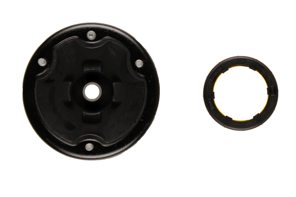Bilstein B1 front suspension top mount for BMW X5 E53, showing the black mounting component with metal details.
