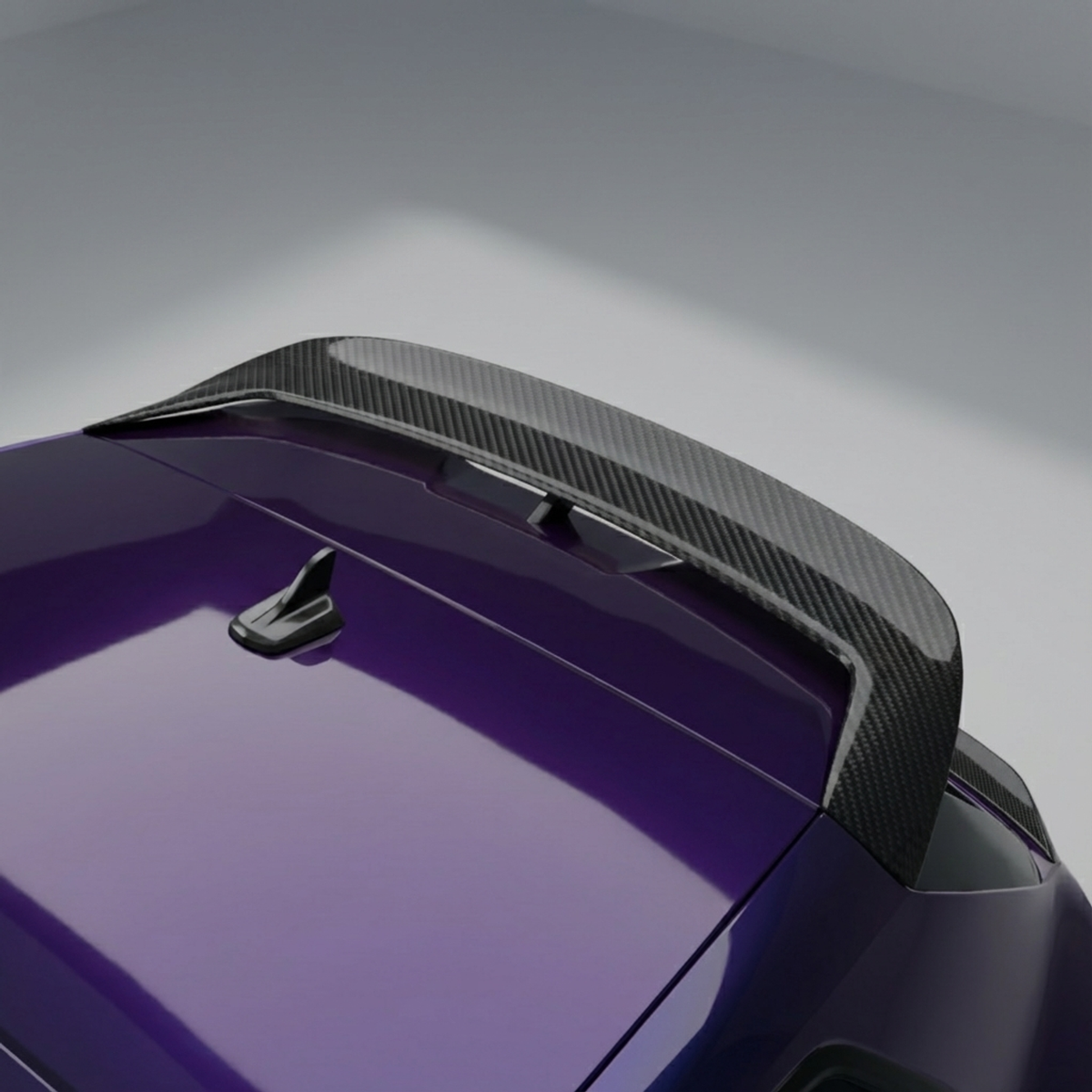 Carbon fibre spoiler for Audi A3/S3/RS3 8Y Sportback by CT Carbon, stylish V3 design with aerodynamic features.