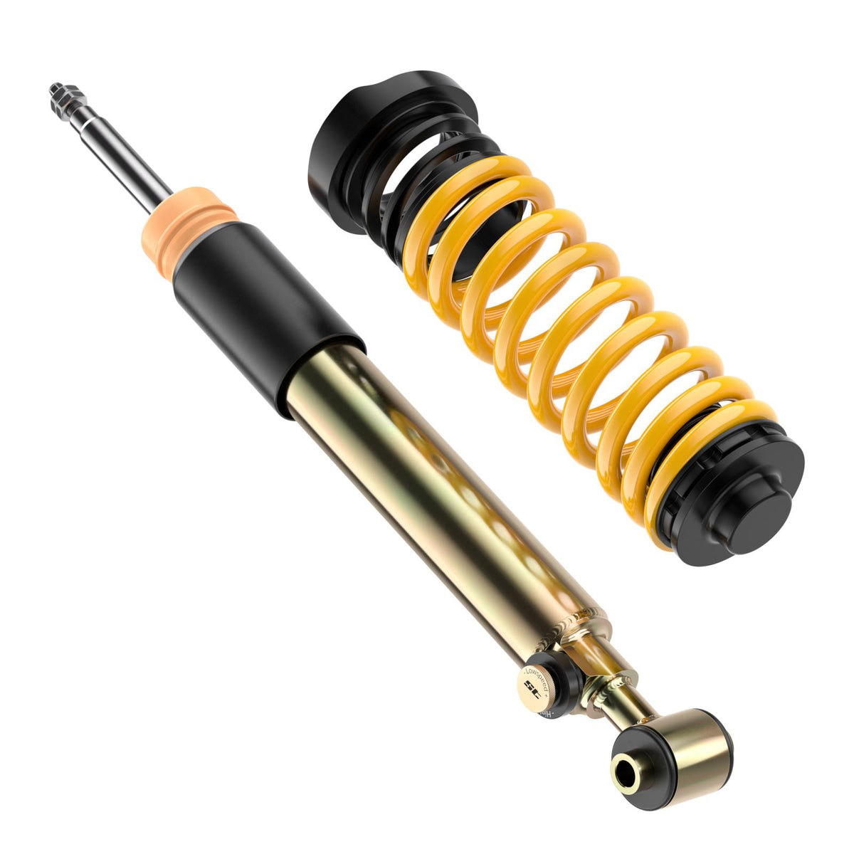 ST Suspension XTA Plus 3 coilovers for BMW F20 to F36 models, featuring adjustable shocks and coil spring setups.