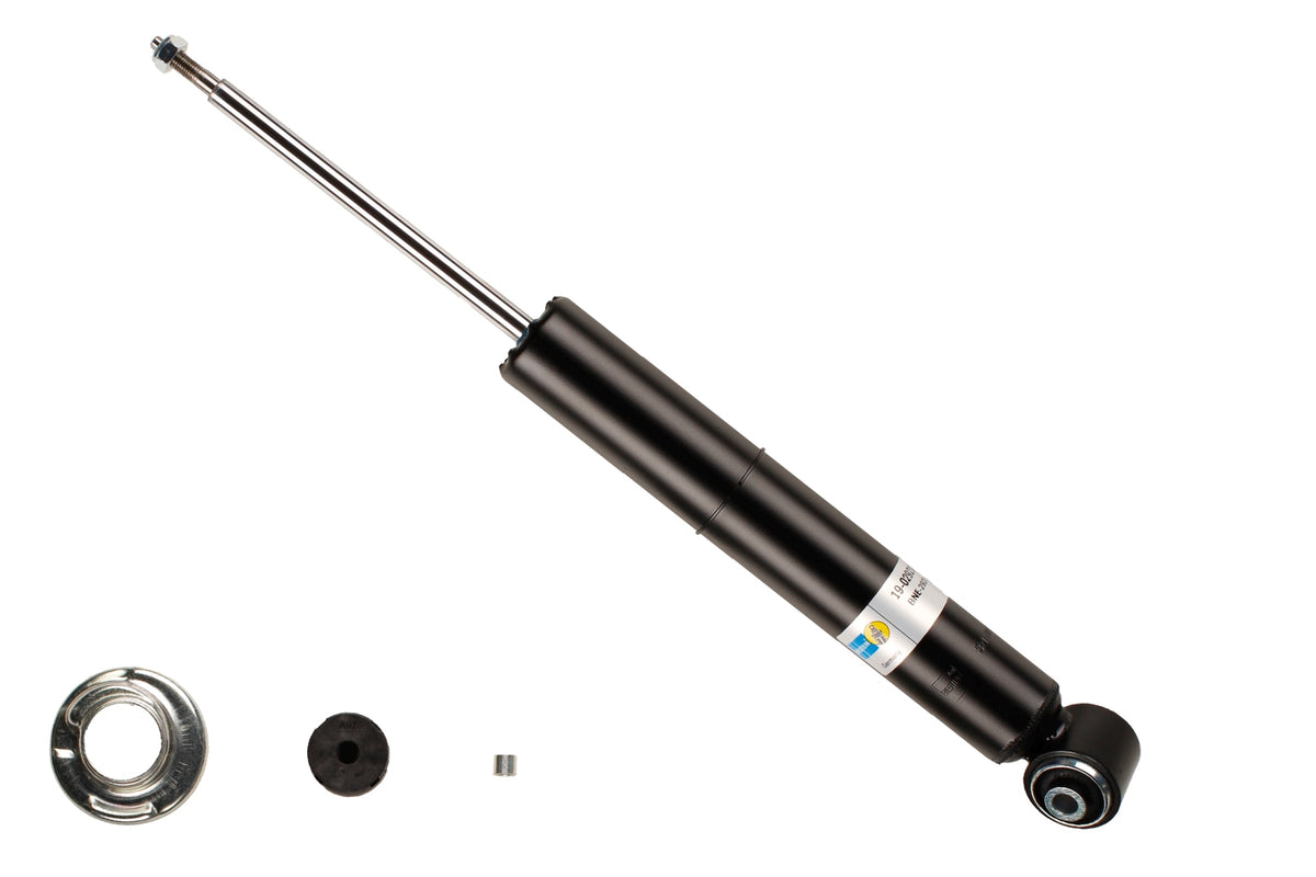 Bilstein B4 rear shock absorber for Audi A4 B5 Quattro, showing the durable shock absorber with mounting components.