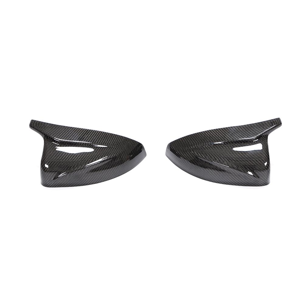 CT Carbon carbon fibre mirror covers for Audi A3 S3 RS3 8V, without lane assist, designed as sleek accessories for car customization.