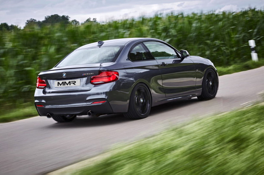 Bimecc stance kit with wheel spacers for BMW M3 F80, showing metal spacers designed for improved wheel fitment and performance.