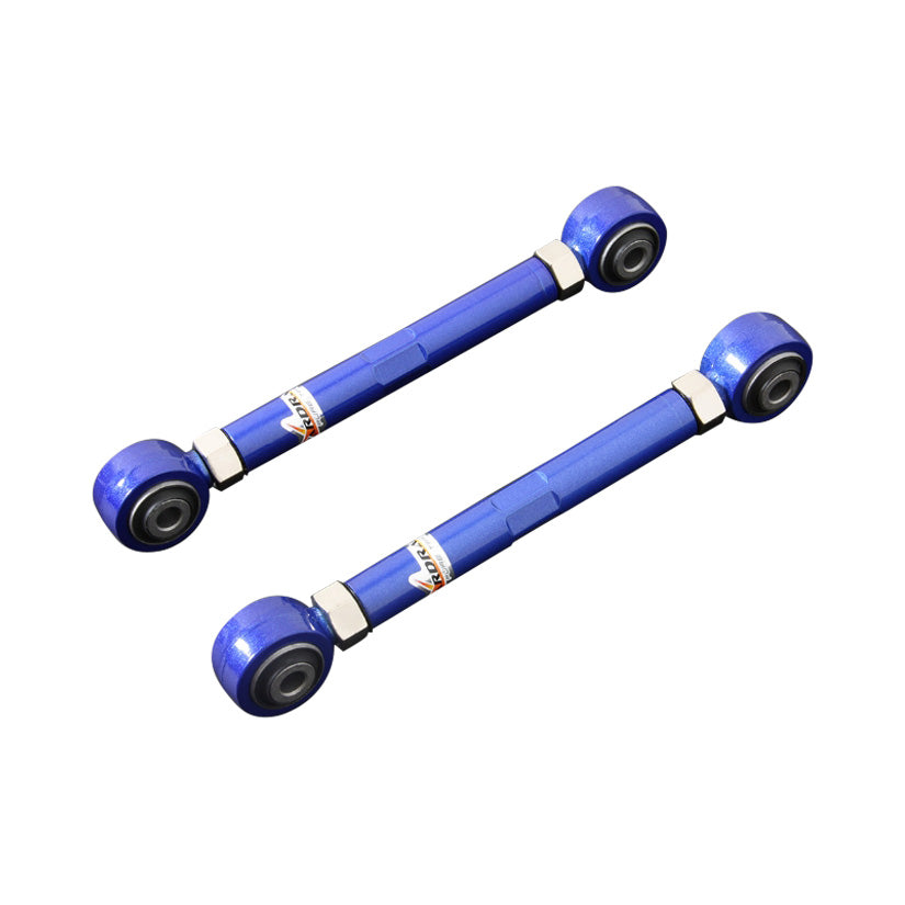Hardrace 7717 adjustable toe arm for Audi A4 B8 and A5 B8, showing metal construction with mounting points and adjustment features.
