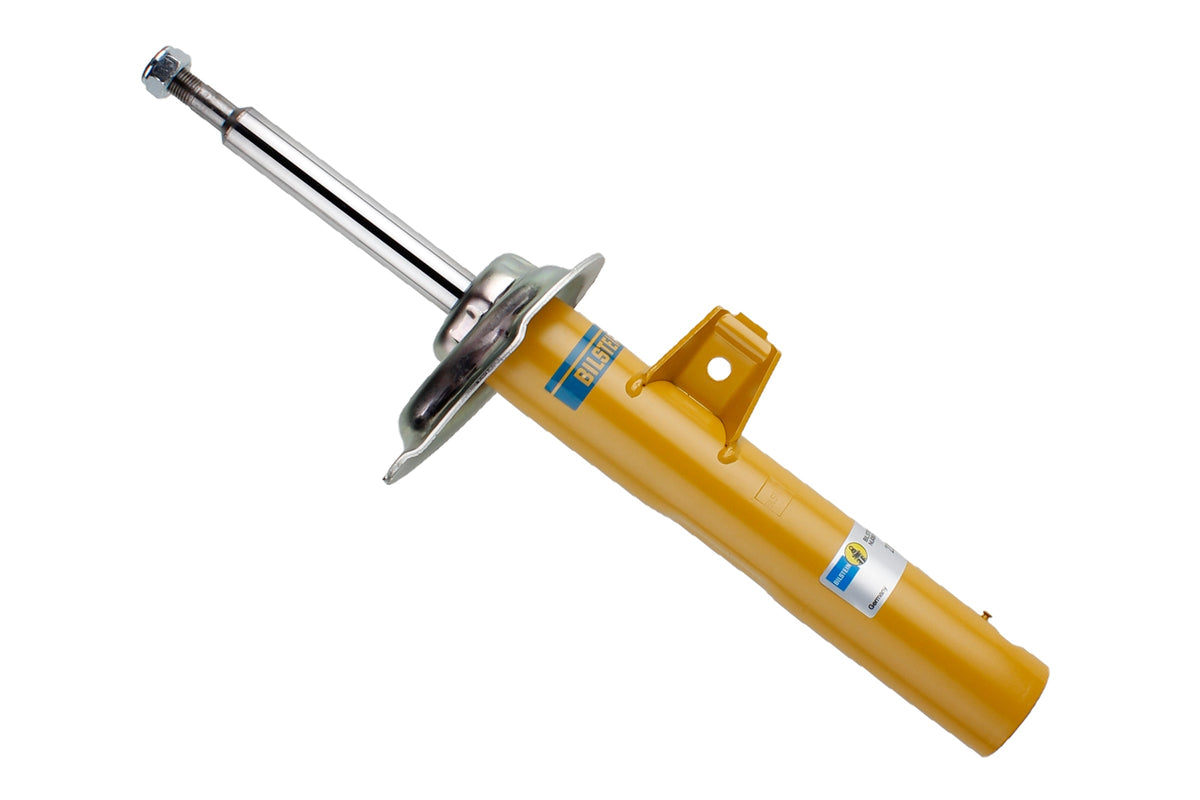 Bilstein B8 front shock absorber for BMW 3 Series E46 4x4, showing the durable, high-performance shock absorber with metal mounting parts.