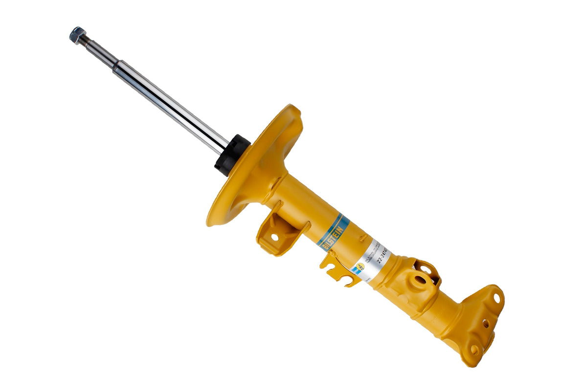 Bilstein B6 front right shock absorber for BMW 3 Series E36, showing the durable shock absorber with mounting components.