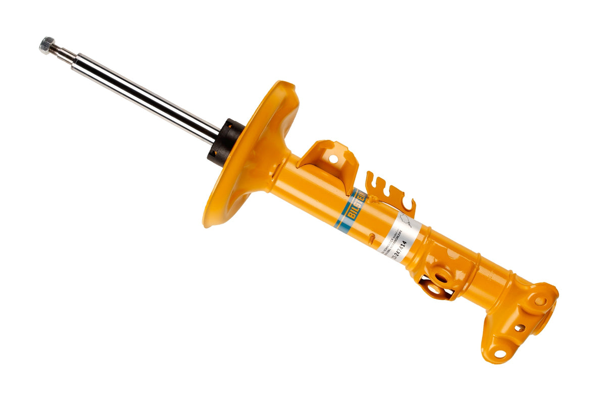 Bilstein B6 front shock absorber for BMW 3 E36, showing the durable metal body and mounting components.