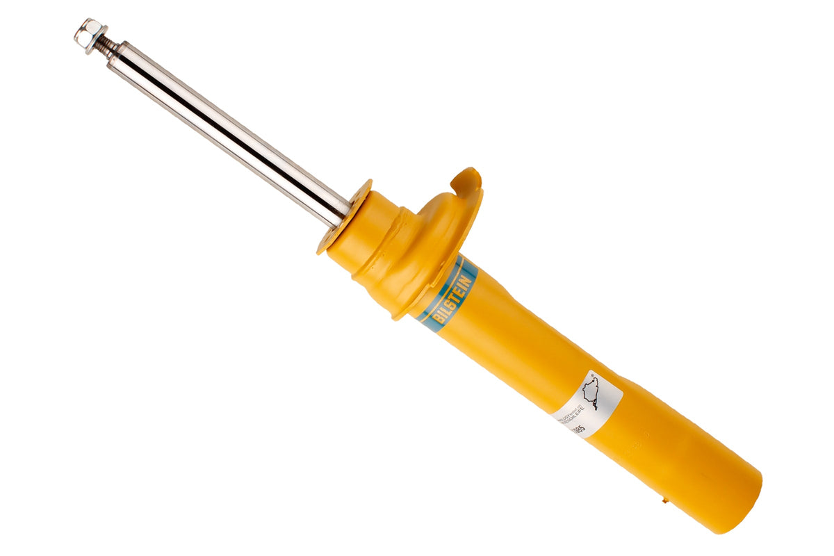 Bilstein B8 front shock absorber for BMW 2 Series Active Tourer F45/F46, showing the durable metal body and mounting points.