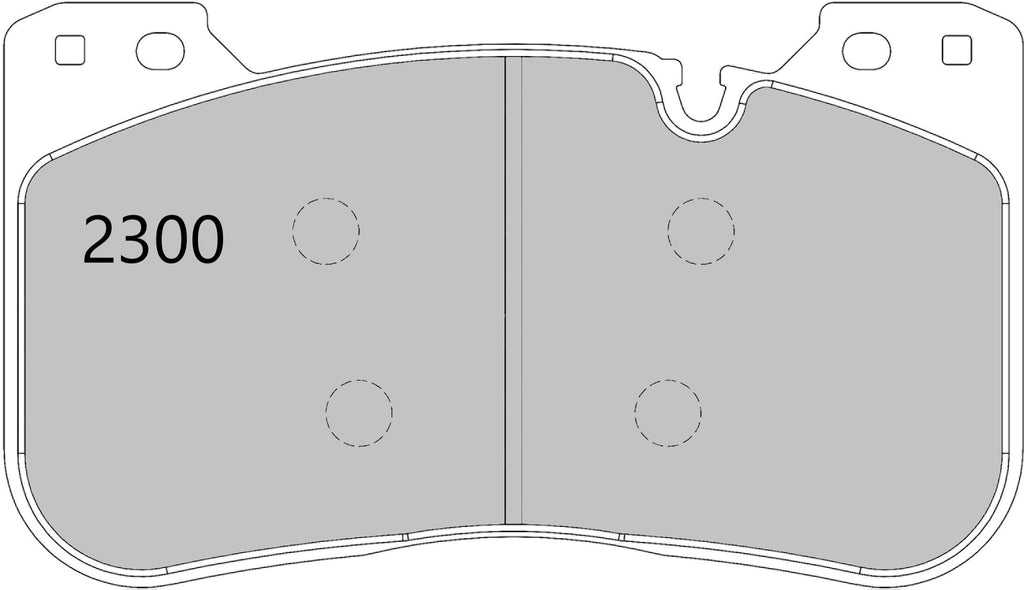 BMW G80 M3 PBS Performance Brake Pads for 395mm disc cars, featuring the front brake pad set with metallic backing plates.
