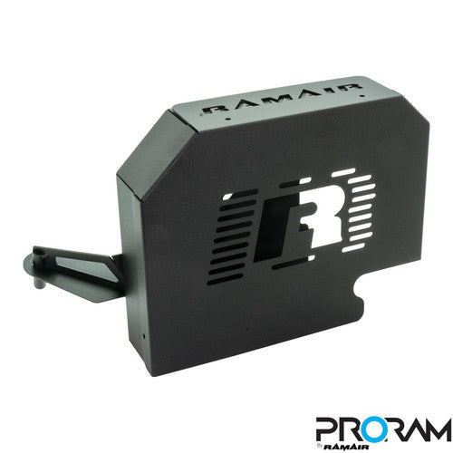 Ramair PRORAM performance induction kit in red for Ford Focus ST 225, including ECU holder, with air intake components visible.