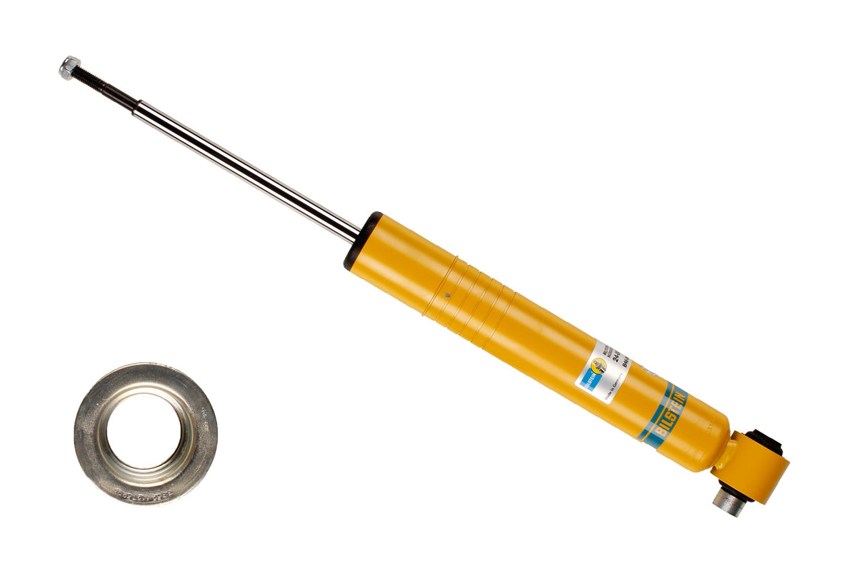 Bilstein B8 rear shock absorber for BMW 5 Series E28 vehicle, showcasing the durable shock absorber component.