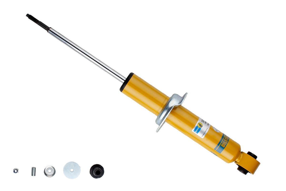 Bilstein B6 rear shock absorber for BMW 5 Series E12, showing the high-quality shock absorber with mounting components.