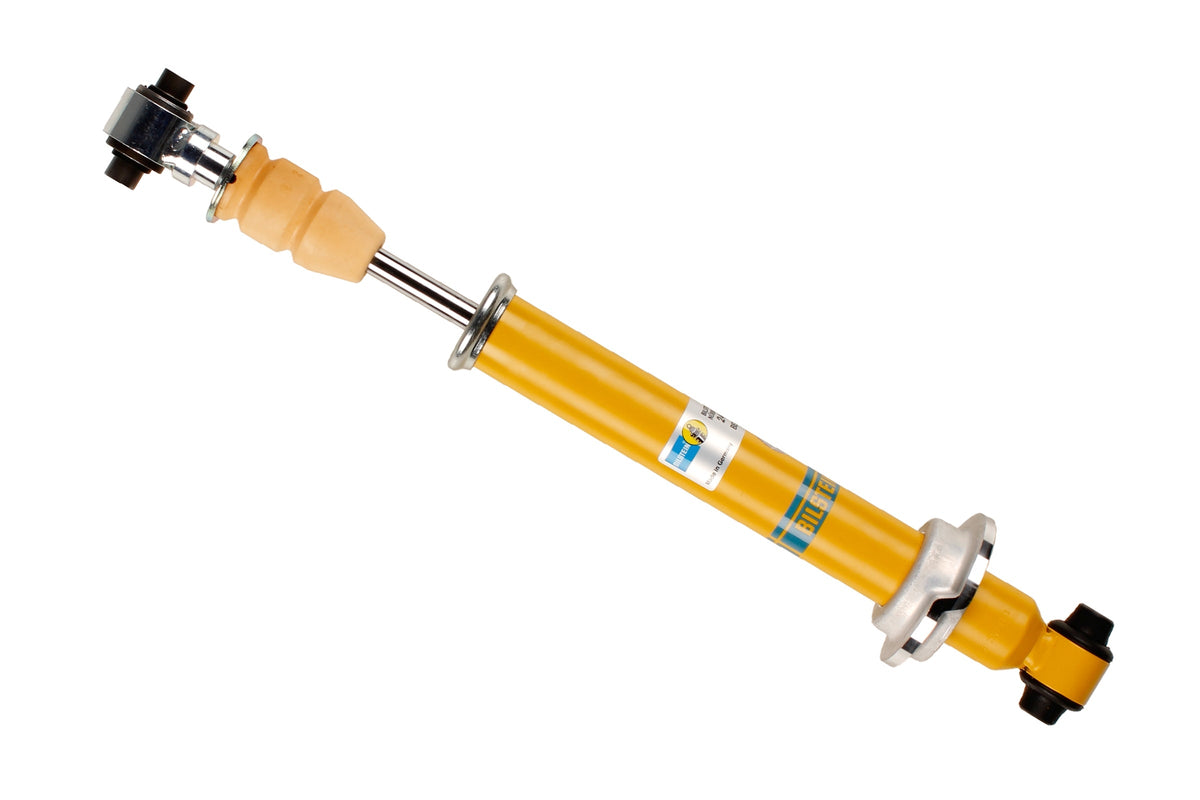 Bilstein B6 rear shock absorber for Audi A4, showcasing the durable coil spring and hydraulic damping components.
