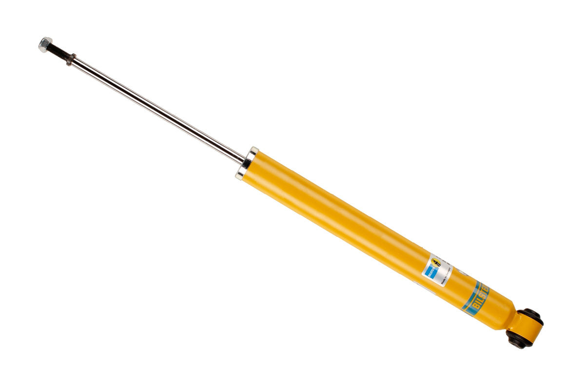Bilstein B8 rear shock absorber for Audi A1, Audi A2, Volkswagen Polo 6R, and 9N, showing the shock unit with mounting components.
