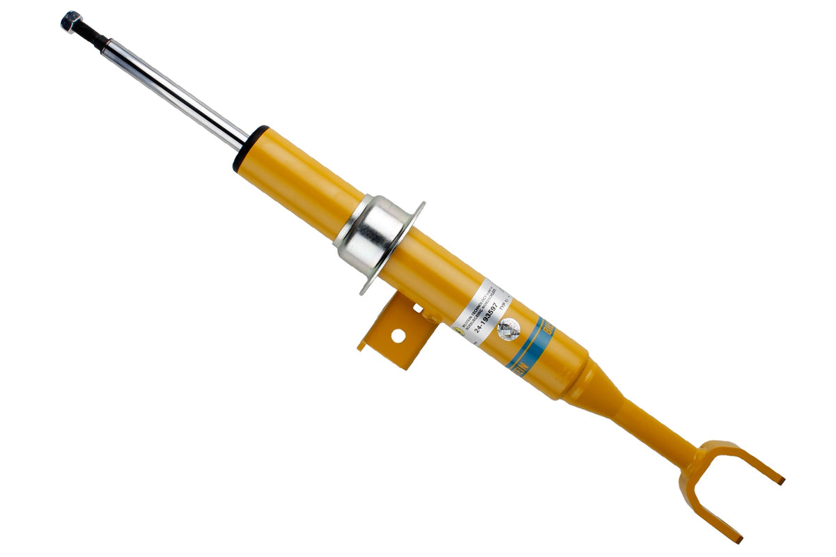 Bilstein B6 front right shock absorber for BMW 5 Series GT F07, showing the durable shock absorber with mounting components.