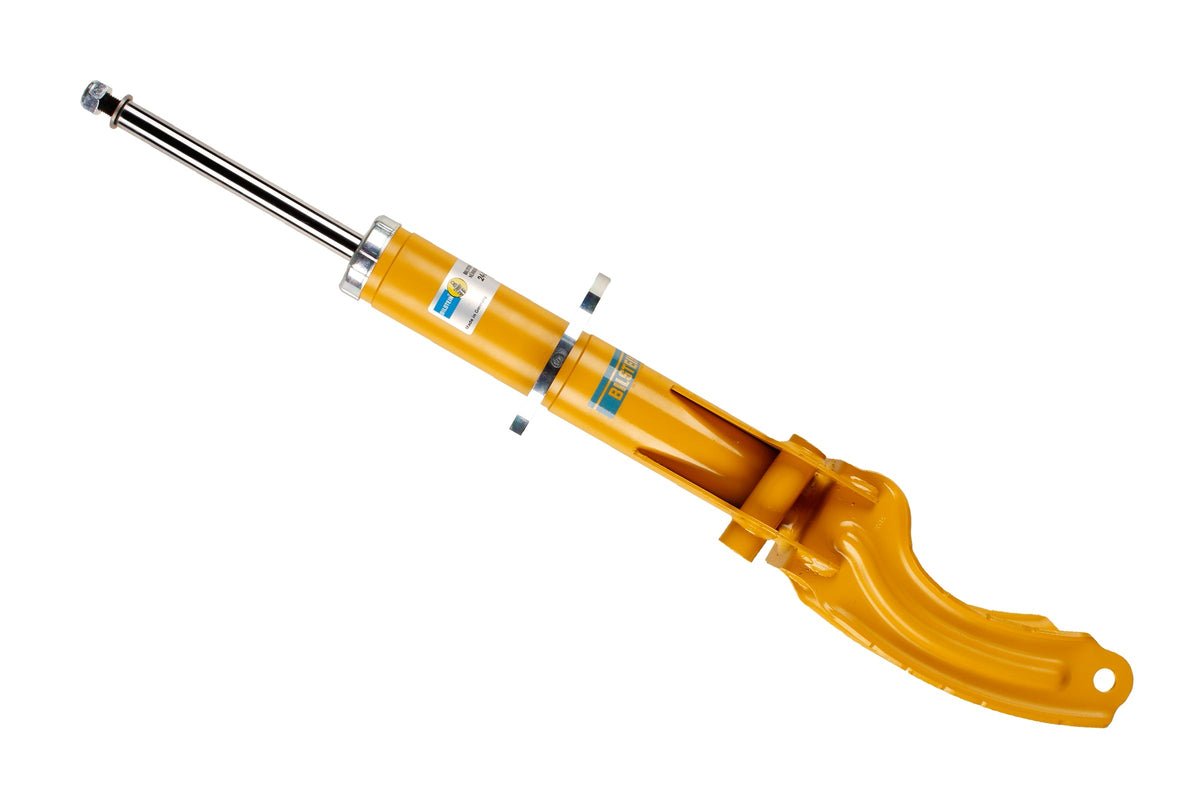 Bilstein B6 front right shock absorber for Porsche Cayenne 92A and Volkswagen Touareg 2, showing the metal body and mounting components.