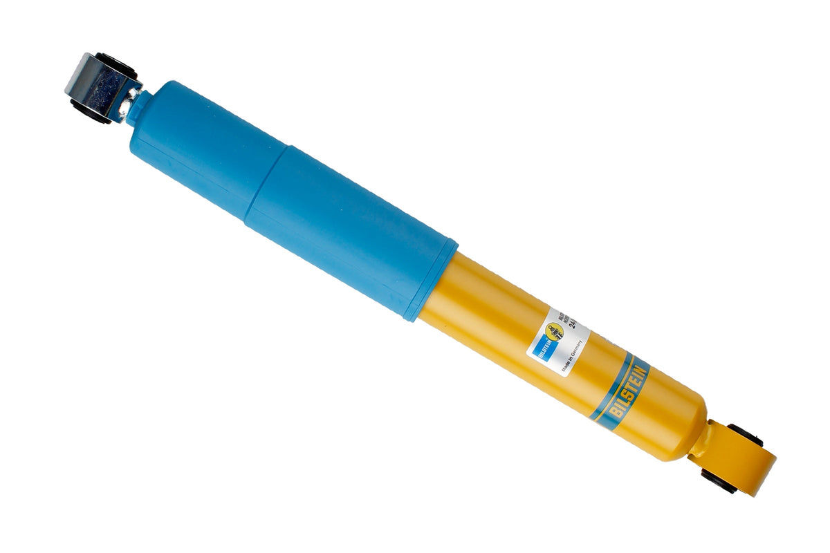 Bilstein B6 rear shock absorber for Volkswagen Bus Multivan T6, showing the durable shock absorber with mounting components.