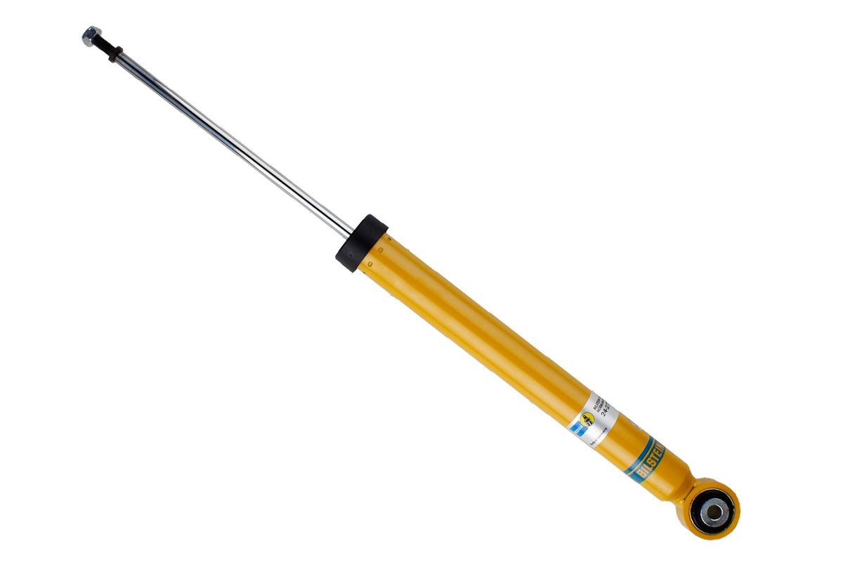 Bilstein B6 rear shock absorber for Volkswagen Polo AW, showing the durable metal shock unit with mounting hardware.
