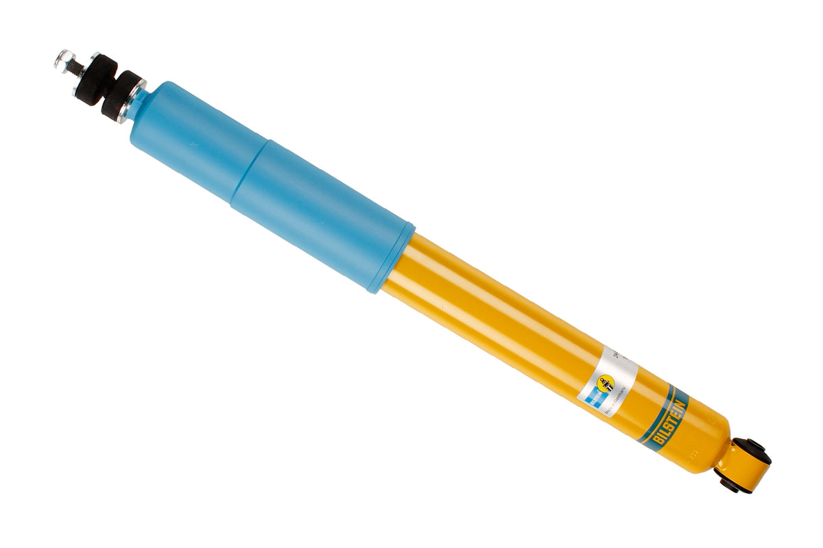 Bilstein B6 rear shock absorber for BMW New Class 2000, showing the durable shock absorber with metal mounting components.