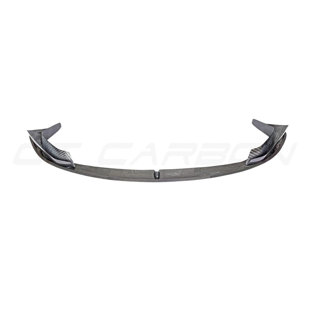 CT Carbon BMW M3/M4 F80 F82 F83 carbon fiber splitter without canards, designed for 2014-2020 M series vehicles.