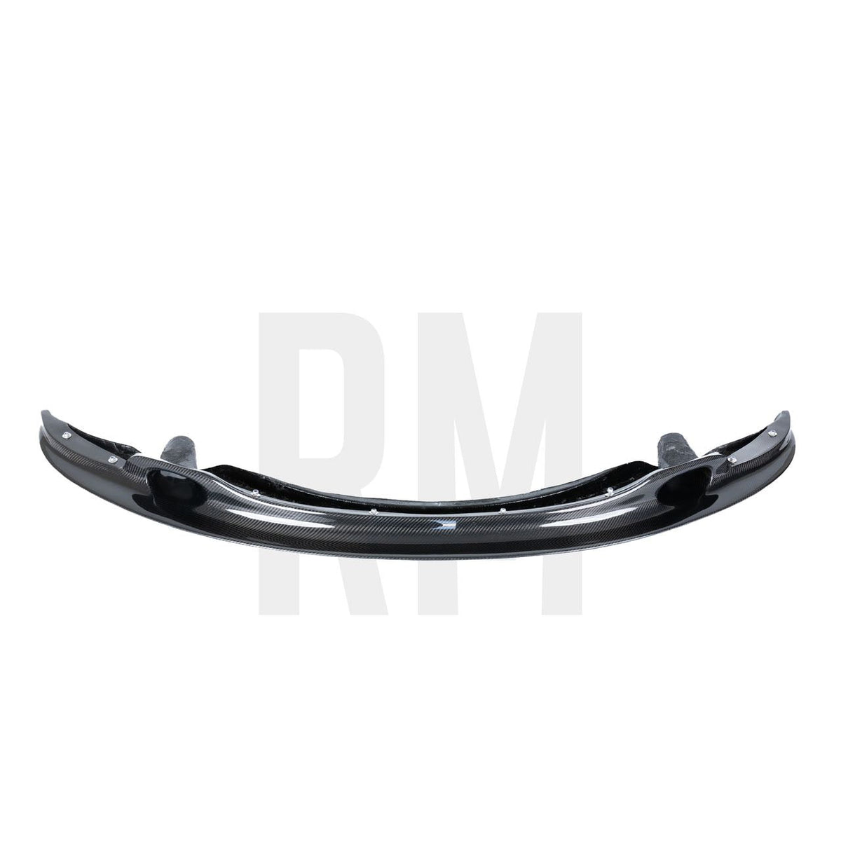 Ridgeline Motorsport E9X M3 GT4 V2 front splitter spoiler for E92 BMW M3, showing the aerodynamic design and mounting points.