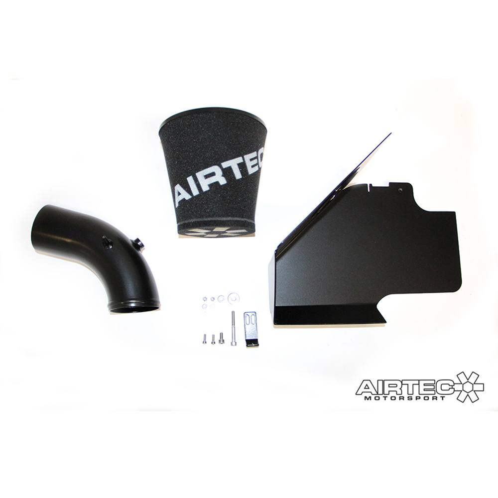 Airtec Motorsport induction hoses for 1.8T and 2.0T EA888 engines, compatible with Golf R, S3, and Cupra R models.