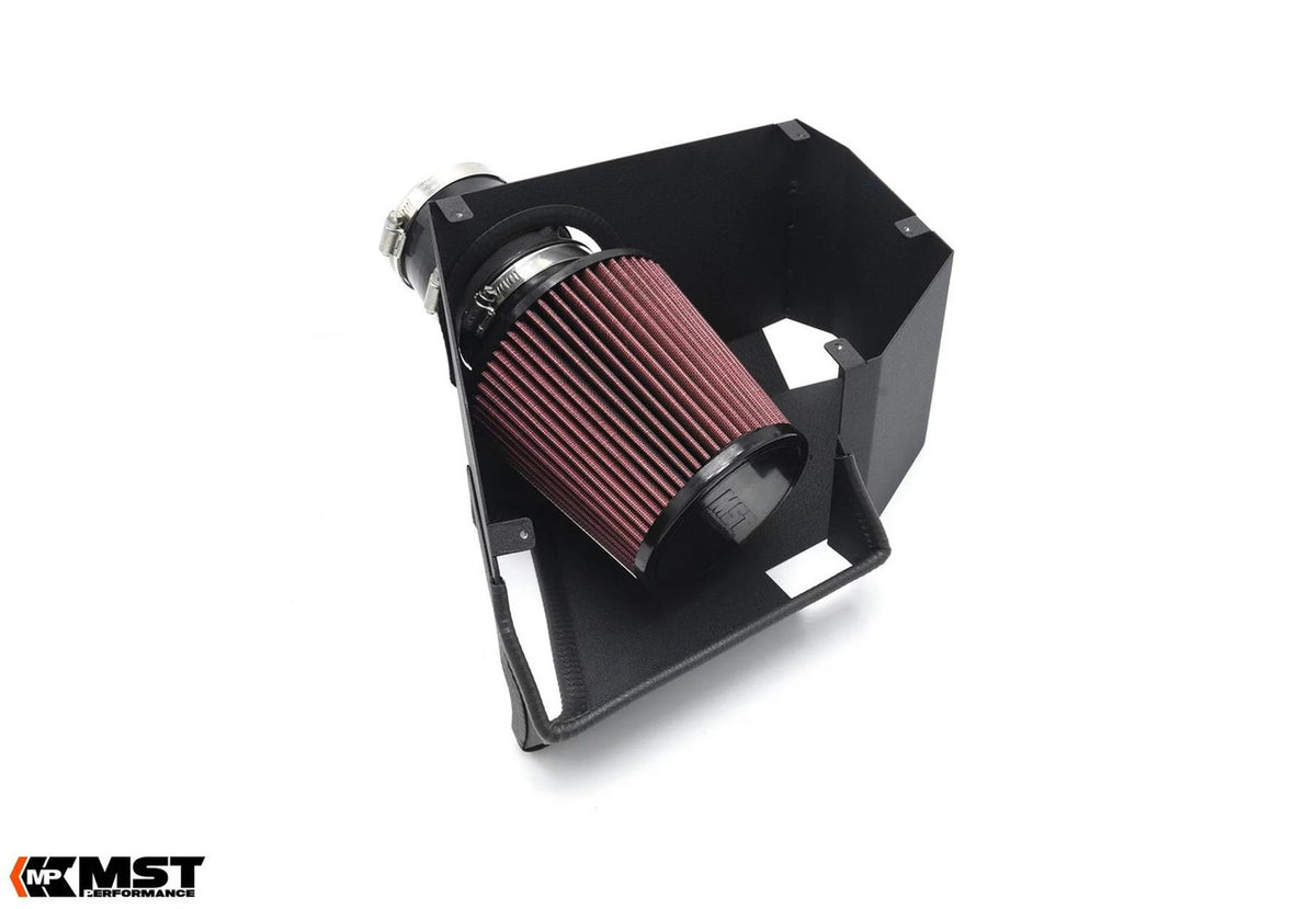 MST Performance 2.0TDI MQB VAG induction kit with air intake pipe and filter for improved engine airflow and performance.