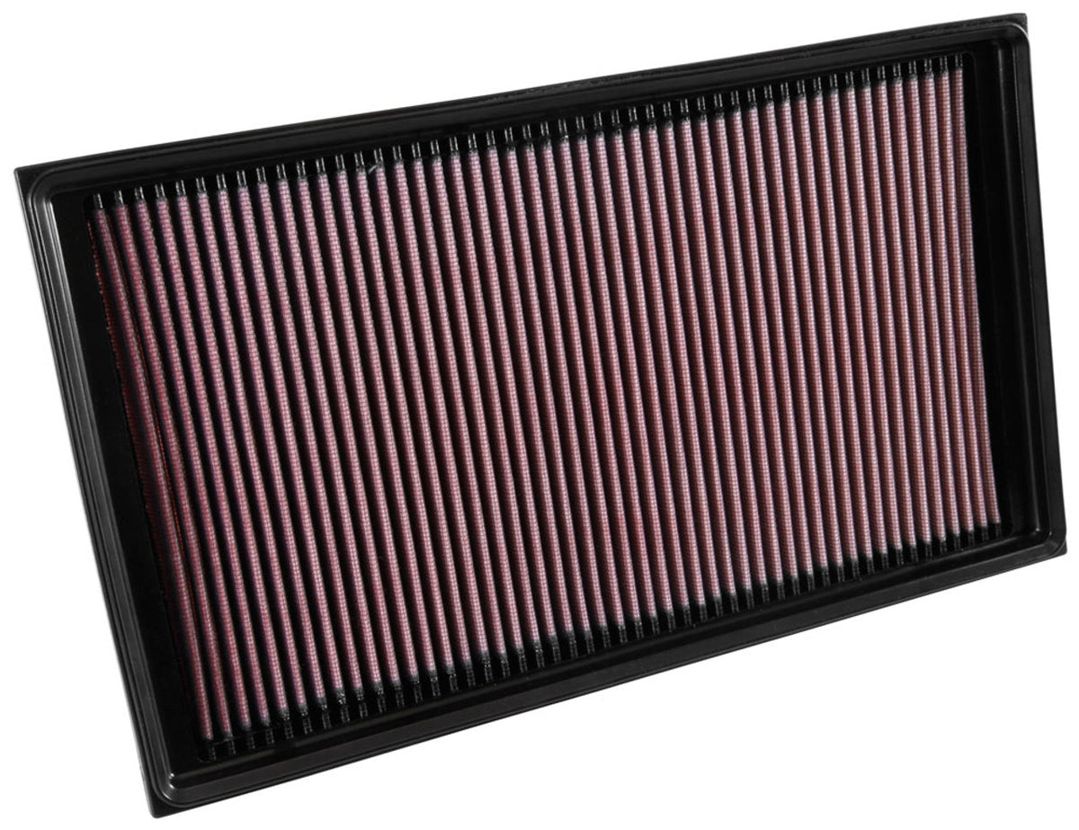 K&N panel air filter for Audi RS3 8P, high-flow replacement filter with durable filtration material.