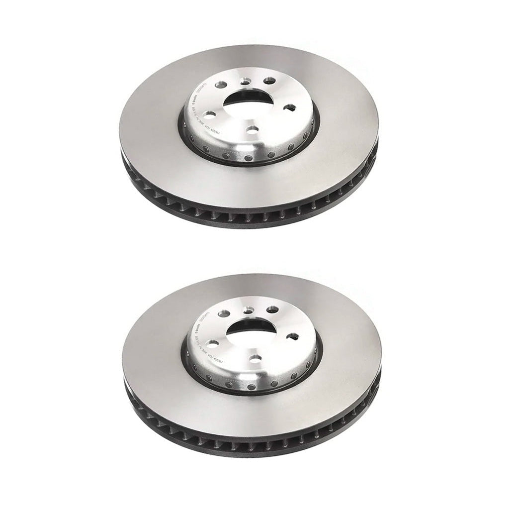 Genuine BMW front brake disc with ventilated design, part number 34108858705, for optimal vehicle braking performance.