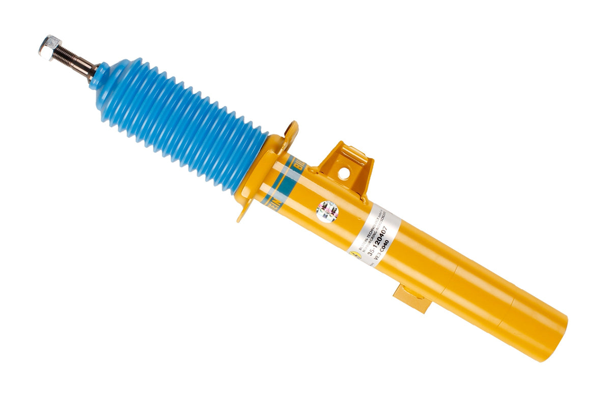 Bilstein B8 shock absorber for BMW 3 Series E90, showing a close-up of the durable, high-performance suspension component.