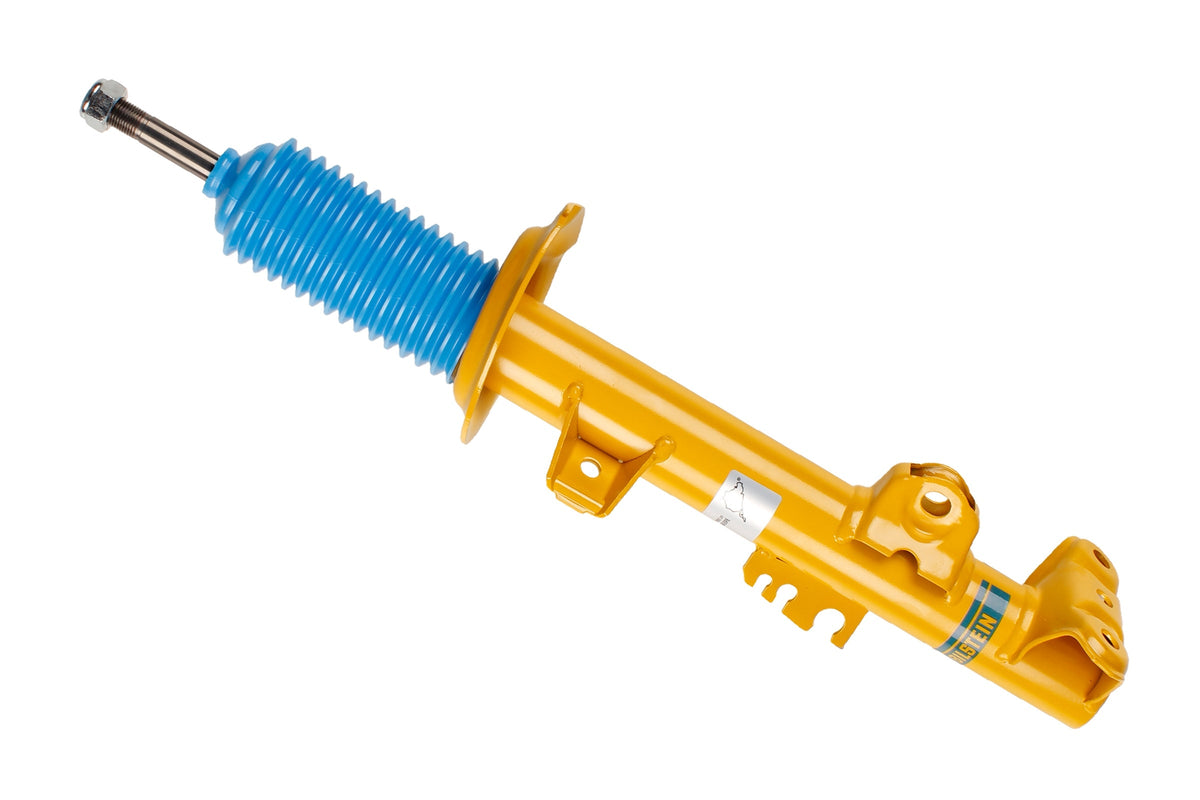 Bilstein B6 shock absorber for BMW Z4 E85, showing the durable suspension component with branding and mounting features.