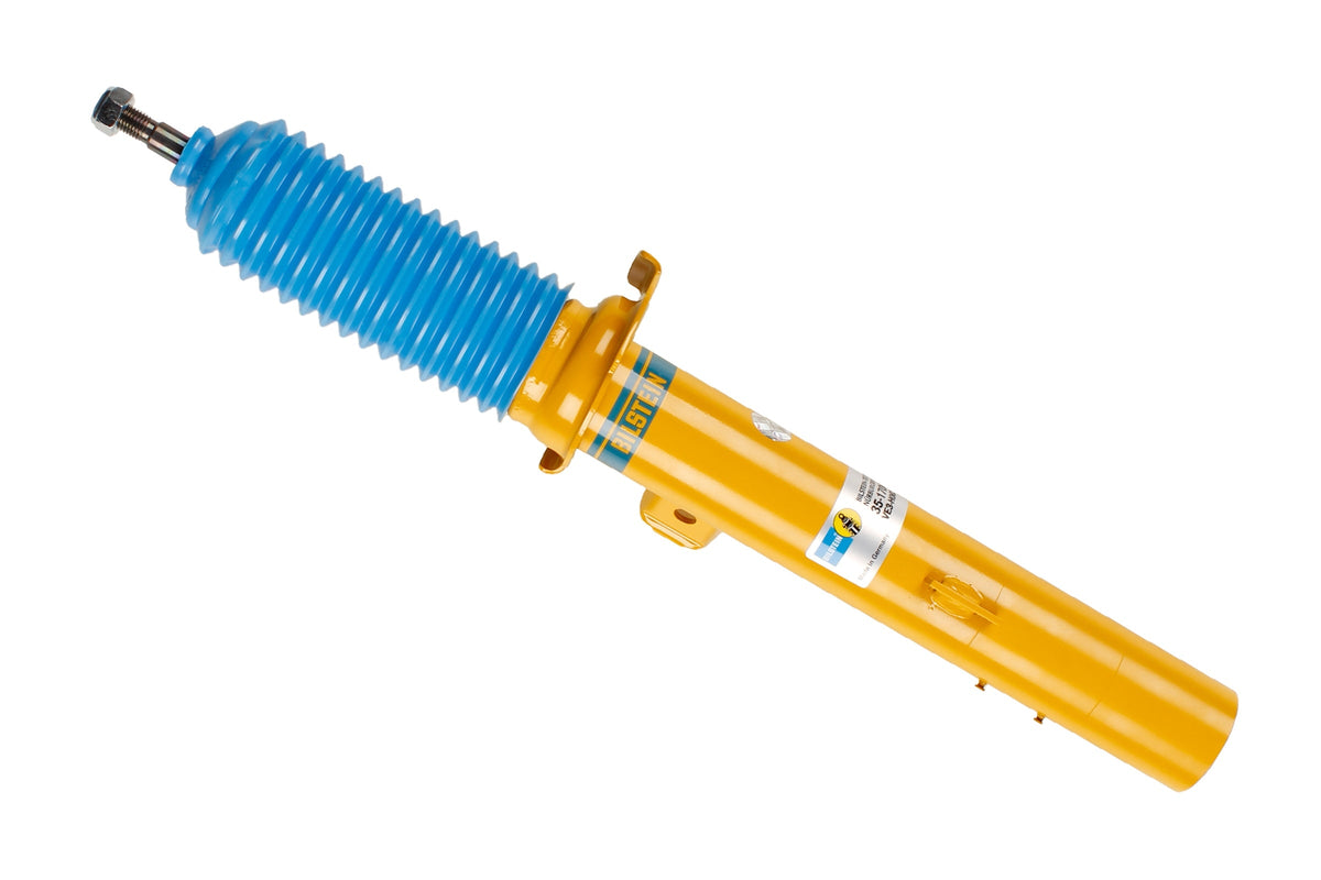 Bilstein B6 shock absorber for BMW Z4 E89, showing the durable black coil spring and metal body of the suspension component.
