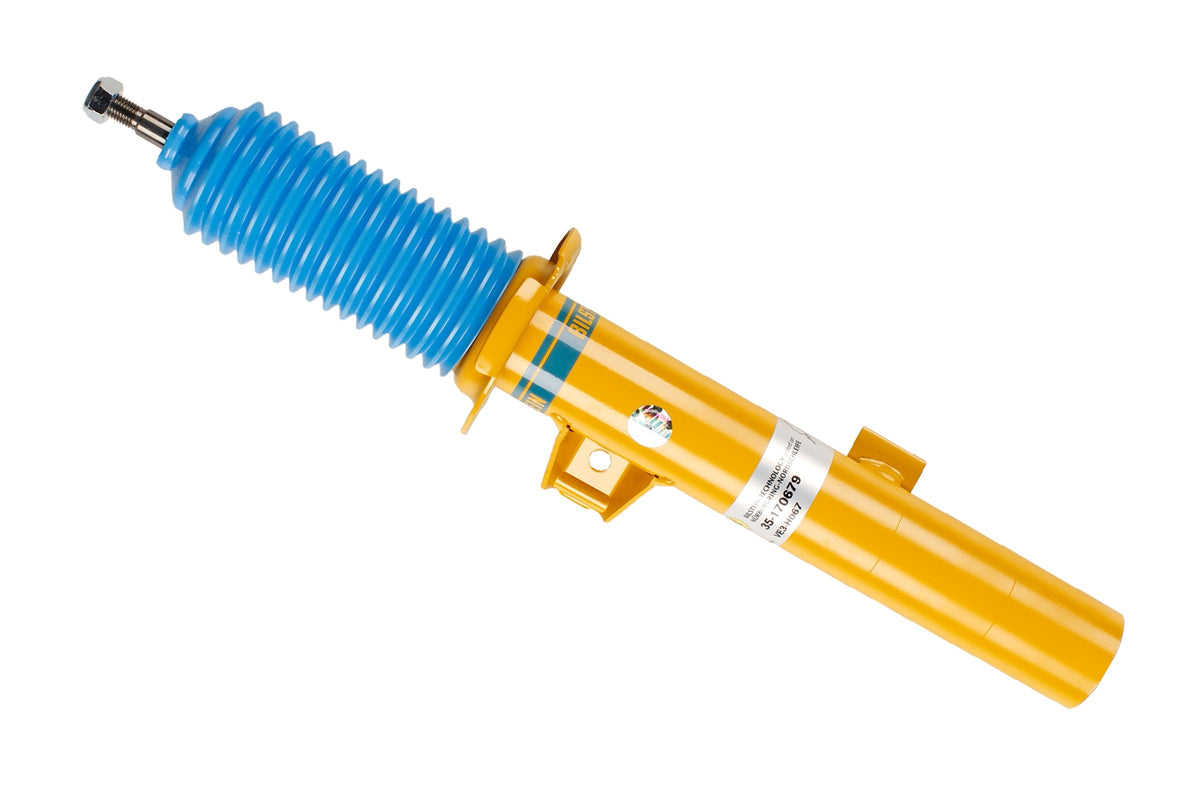 Bilstein B8 shock absorber for BMW Z4 E89, showcasing the durable suspension component with coil spring and mounting hardware.