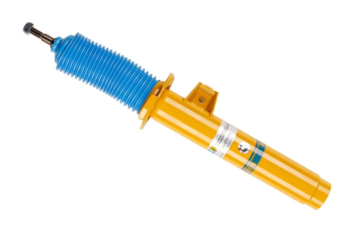 Bilstein B6 shock absorber for BMW X1 E84 2WD, part number 35-171553, showing the durable metal construction.