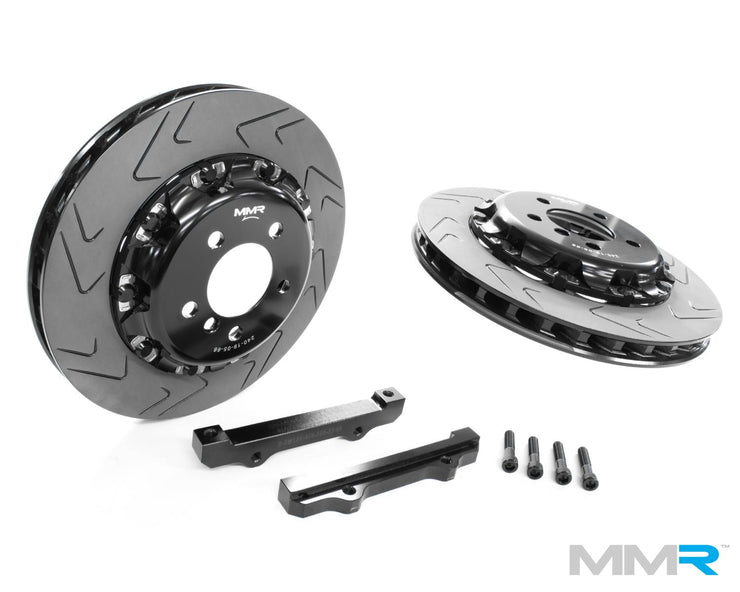MMX Performance forged monoblock big brake kit with 355mm discs for BMW F2x and F3x series vehicles.