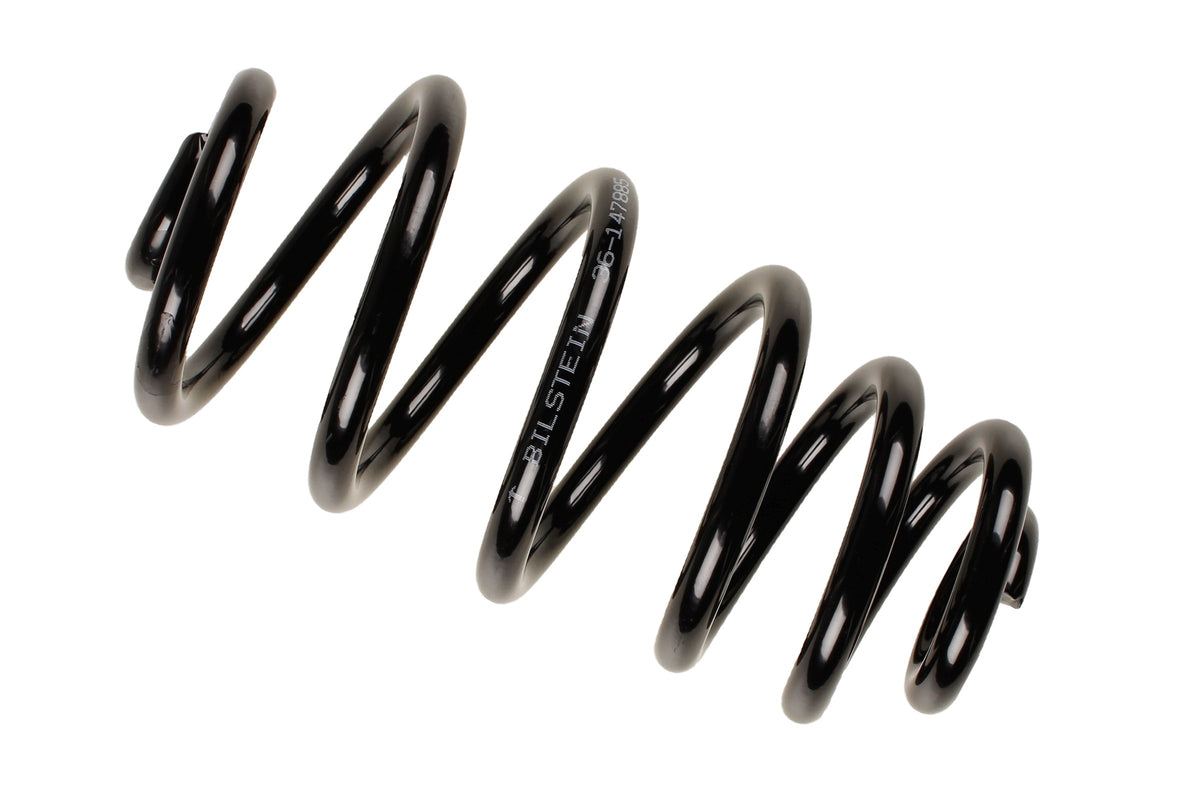 Bilstein B3 OE Replacement Coil Spring for Audi A4 B3, showing the metal spring with coil design and brand markings.