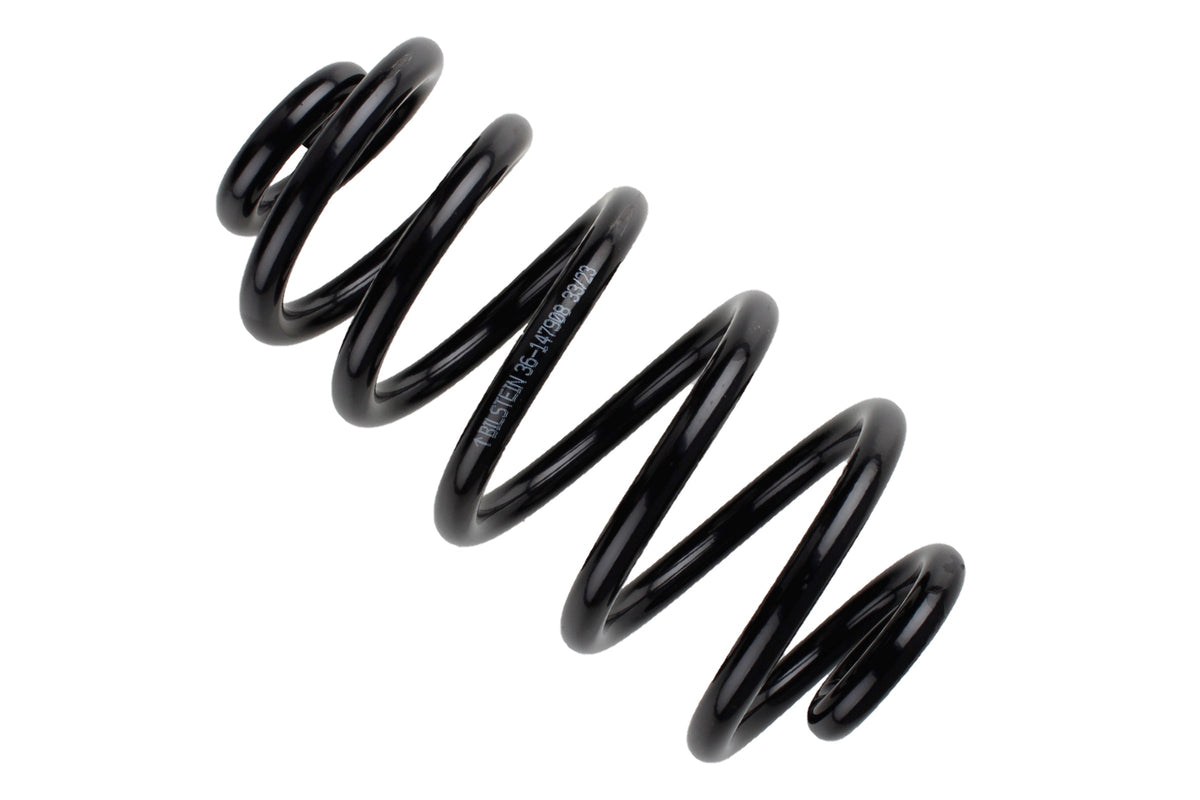 Bilstein B3 OE Replacement Coil Spring for Audi A4 B3, part number 36-147908, showing a close-up of the spring's metal coil