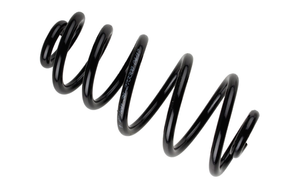 Bilstein B3 OE replacement coil spring for Audi A4 B3, part number 36-273300, showing a close-up of the spring.