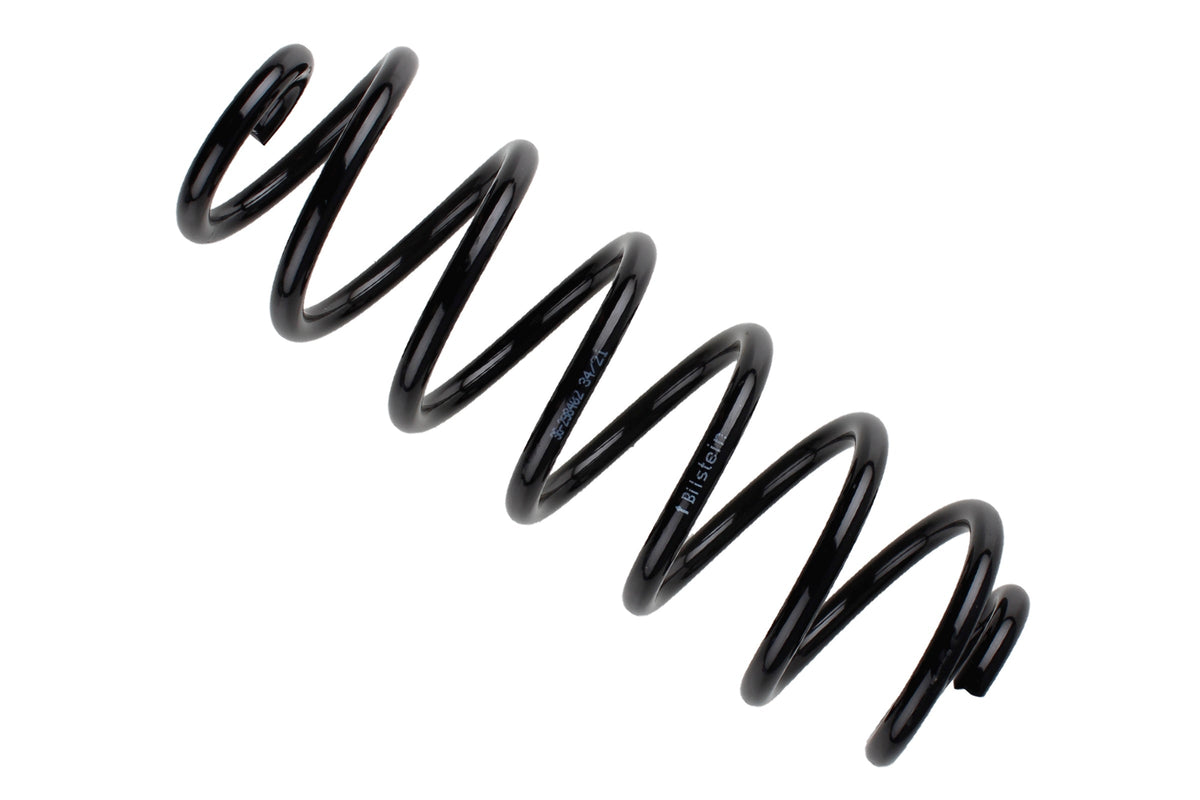 Bilstein B3 OE replacement coil springs for Audi Q3 H, showing the new suspension springs in black with coil design.