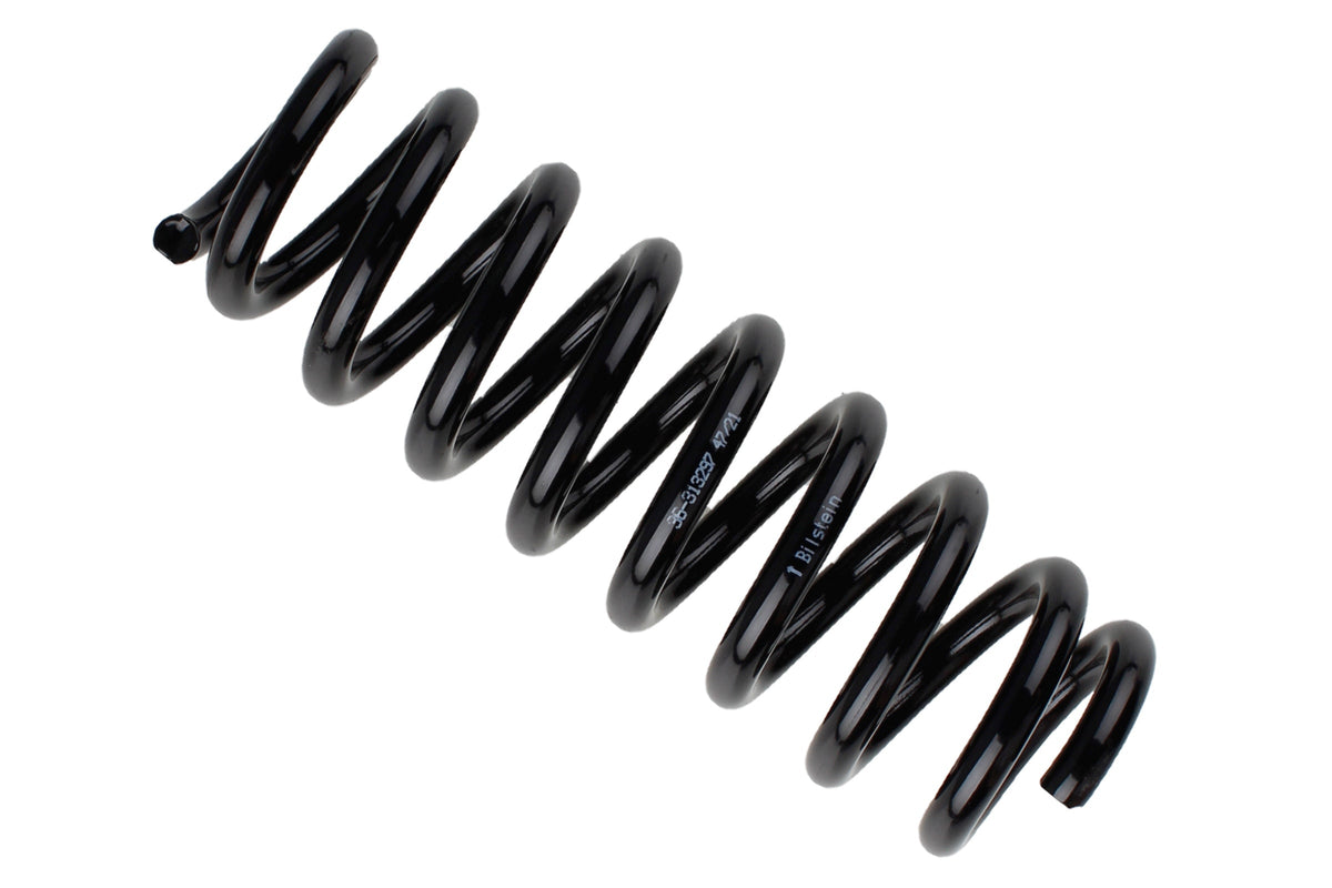 Bilstein B3 OE replacement coil springs for BMW E90 H, showing the new suspension springs with coil design and packaging.