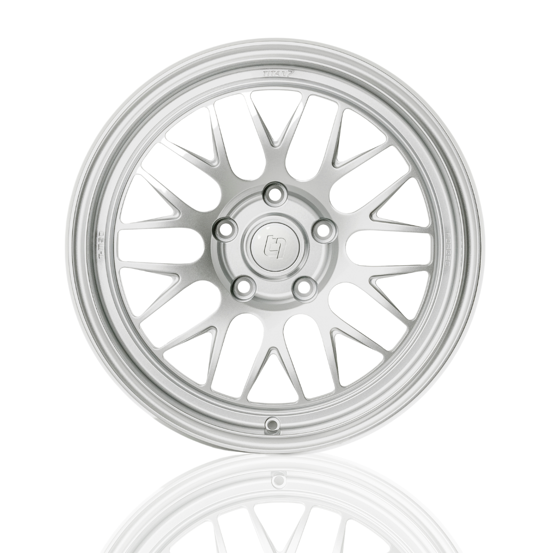 Titan 7 T-M20 forged alloy wheels with 20 spoke design, featuring a sleek, durable metal finish for modern vehicle styling.