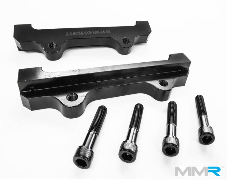 MMX Performance forged monoblock big brake kit with 380mm discs for BMW F2x and F3x models, high-performance automotive brake system