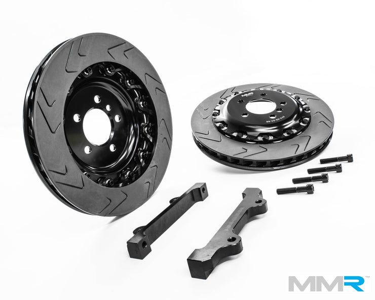 MMX Performance forged monoblock big brake kit with 380mm brake discs for BMW F2x and F3x series vehicles.