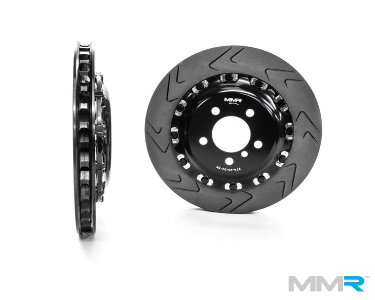 MMX Performance big brake kit with 380mm forged monoblock discs for BMW F2x and F3x series vehicles.